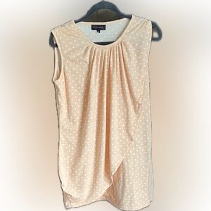 ❤️❤️Peach Polka Dot Tank Top